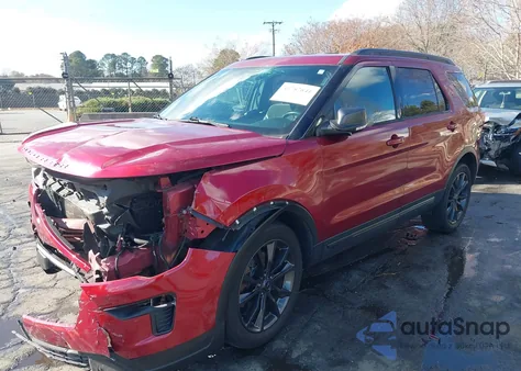 2018 Ford Explorer Xlt z USA, uszkodzony, nr VIN 1FM5K8D86JGA50582